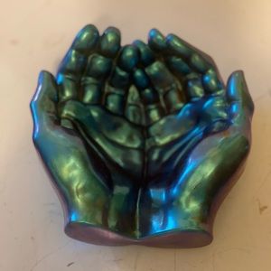 Resin hand trinket holder